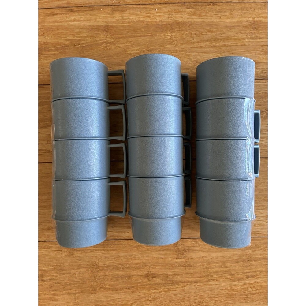 NOS Vintage Tupperware StackingMugs #1312 Set/12